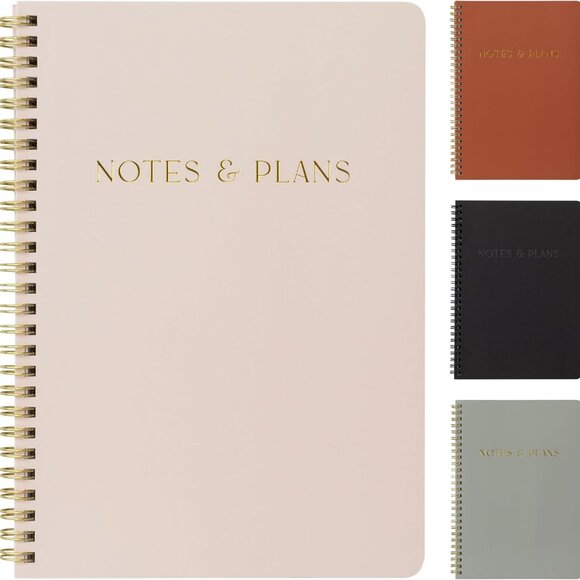 Beautiful Daily Planner And Notebook With Hourly Schedule - Aesthetic Spiral To - Picture 1 of 8